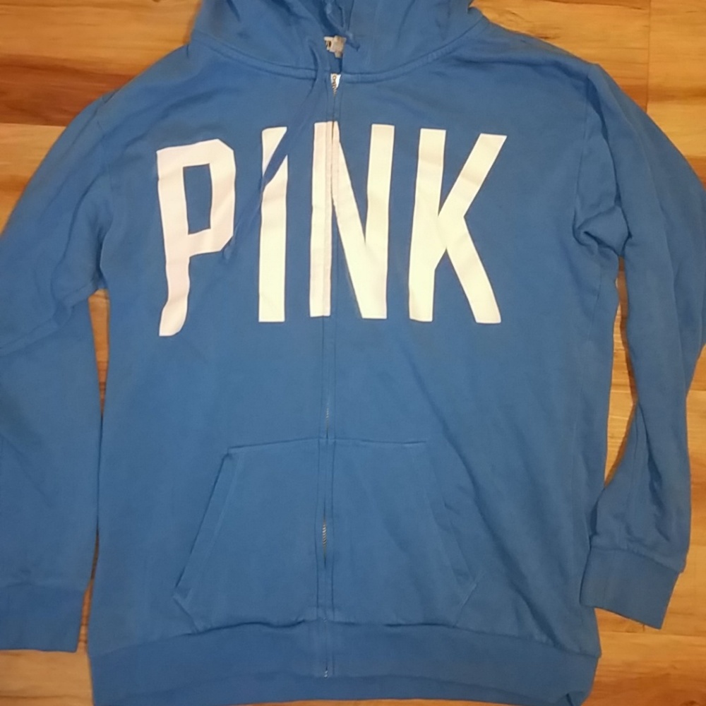Victoria secret pink small blue zip up